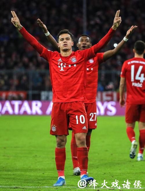 德甲-格纳布里传射库蒂尼奥建功 拜仁四球大胜